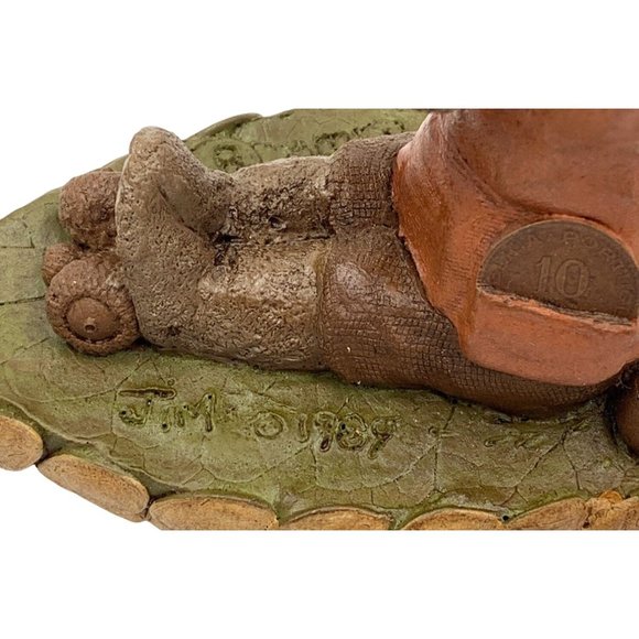 Tom Clark Gnome JIM Figurine #8 Gym Exercise Sit-Ups Fitness Vtg 1989 COA - Picture 6 of 8